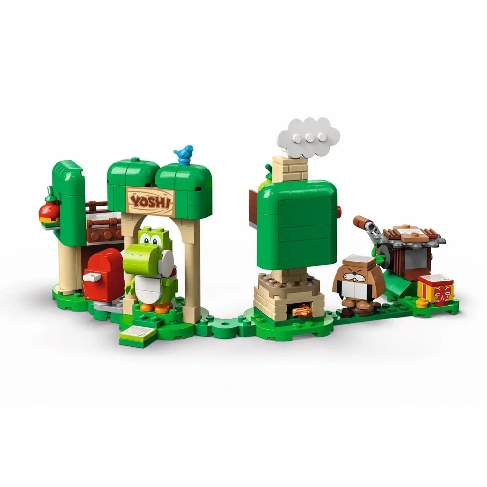 New Lego 71406 Super Mario Bros Yoshi’s Gift House Building Set Retired Monty